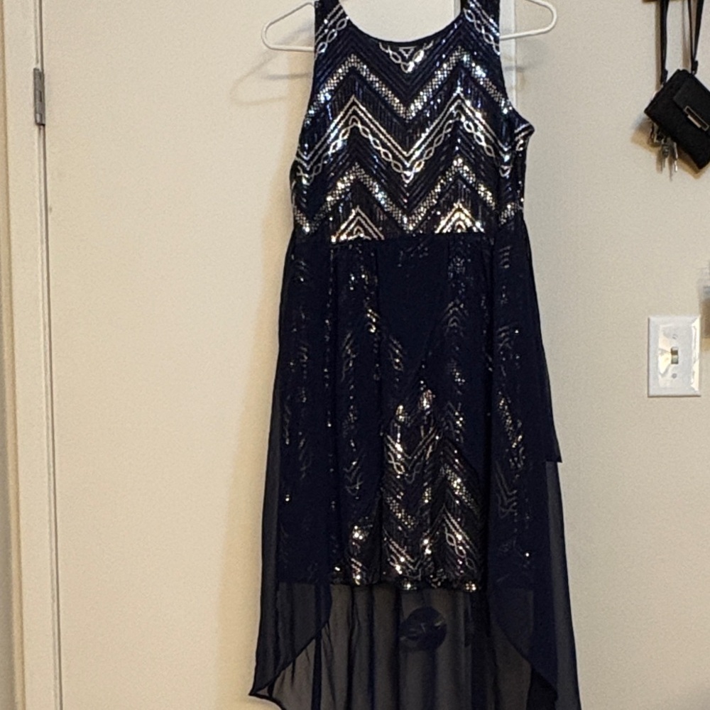 Emily Rose Navy Sequin Dress